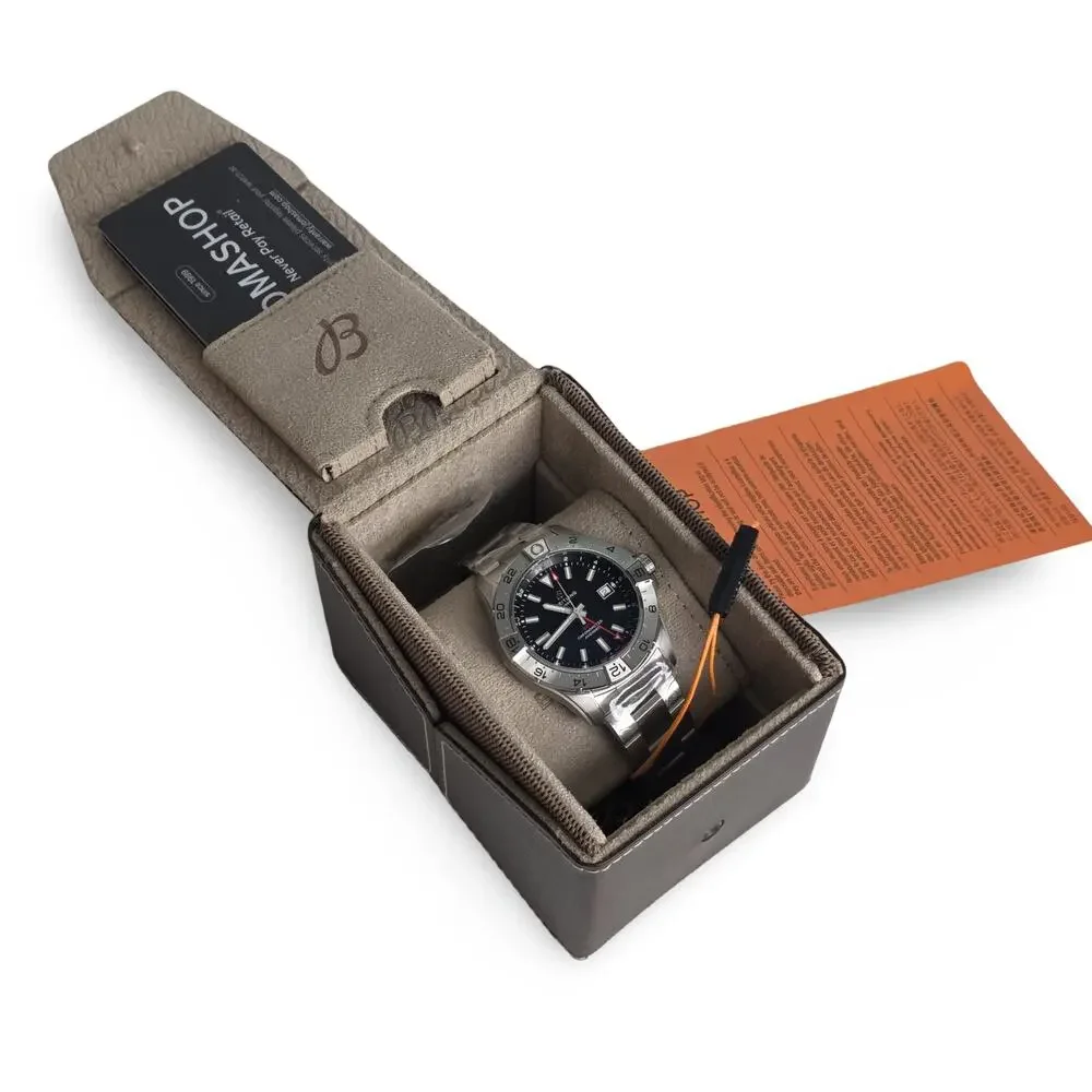 Breitling Avenger GMT 44 Black Dial Steel Mens Watch A32320101B1A1 Brand New Box